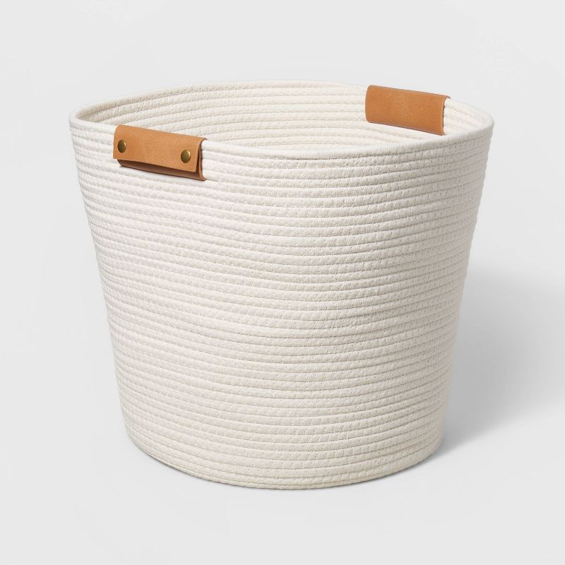 Decorative Coiled Rope Basket Cream - Brightroom&#8482;, 1 of 12