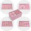 4-Layer Stackable Jewelry Organizer with Removable Dividers, Grey Drawer Insert Storage for Earrings & Necklaces - 4 of 4