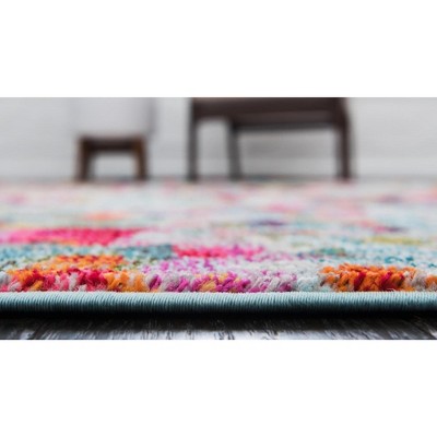 Chromatic Multi-Color Abstract 8' x 10' Synthetic Area Rug