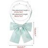 INSPIRE CHIC Women's Metallic Shiny Solid Color Square End Bow Ties - 2 of 4