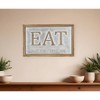 HomeRoots 14" X 21" Gray and Brown Eat Wood and Metal Wall Decor - 2 of 4
