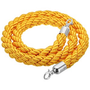 Unique Bargains Hotel Adjustable Queue Divider Stanchion Rope with Snap Hook - 1 of 4