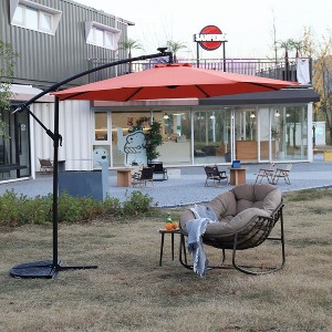 Kumasinova 10 FT Rust-Resistant Market Umbrella,Offset Patio Umbrella with Adjustable Tilt,Outdoor Umbrella for Garden,Poolside& Beach - 1 of 4