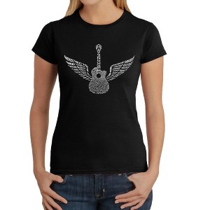 LA Pop Art Women's Word Art T-Shirt - Amazing Grace Black X Large - 1 of 4