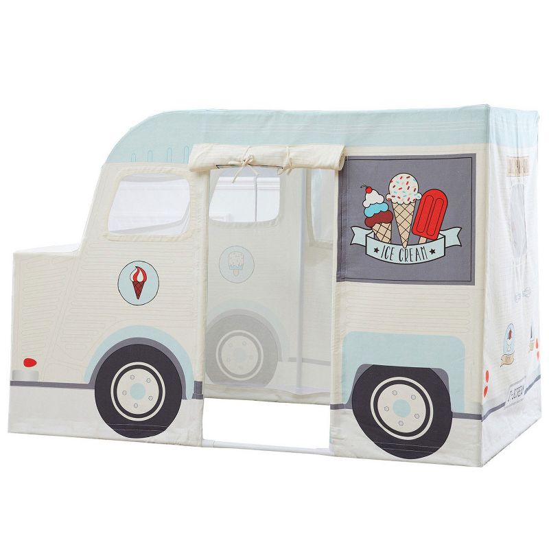 Wonder&Wise Indoor 59 x 32 x 40 Inch Childrens Kids Cotton Fabric Ice Cream Truck Pretend Play House Tent for Toddlers Ages 3 Years Old and Older, 2 of 7