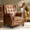 Silvia Genuine Leather Power Recliner with Solid Wood Legs|ARTFUL LIVING DESIGNS - 2 of 4