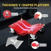 Car Dolly Set of 2, 5000 LBS Capacity Wheel Dolly, Heavy Duty Vehicle Dolly for Moving Car with 2.5 Inch Nylon Wheels, Bolts Resist Tire Wear - 4 of 4