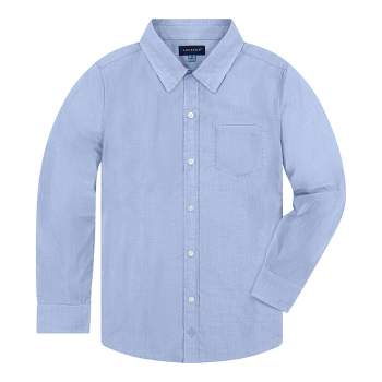Andy & Evan Toddler Blue Chambray Button Down Shirt, Size 4T
