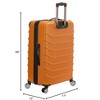 Rockland Speciale Hardside Expandable Spinner Luggage Orange 2-Piece Set (20/28) - 3 of 4
