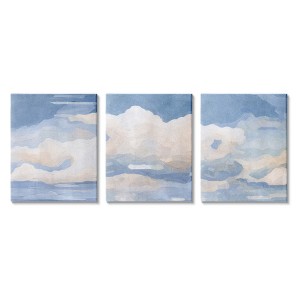 Stupell Industries Sky Blue Cloud Scape Traditional Nature Painting 3pc Canvas Art Set - 1 of 4