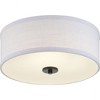 Progress Lighting Inspire Collection 1-Light LED Flush Mount, Graphite Finish, Fabric Shade - 4 of 4