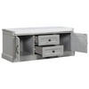 NicBex Storage Bench with Removable Cushion,Shoe Bench with 2 Drawers and 2 Cabinets for Living Room,Entryway - 4 of 4