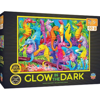 MasterPieces Inc Singing Seahorses 60 Piece Glow In The Dark Jigsaw Puzzle