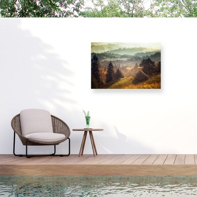 "Pine Barn" Outdoor Canvas