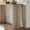 VYNXARIA 55.12 Inch Faux MARS marble Pattern Entryway Table for Living Room,Narrow Console Table wit,Beige - 4 of 4
