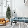 5ft Artificial Topiary Trees Set of 2, Faux Cedar Porch Tree with Decorative Grass, Fake Evergreen Cypress Plants for Indoor Outdoor Decorations - 3 of 4