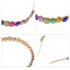 Unique Bargains Women's Metal Drip Shape Colorful Rhinestone Faux Crystal headband 1 Pc - 3 of 4