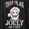 Women's The Nightmare Before Christmas This Is As Jolly as I Get Scoop Neck - 2 of 4