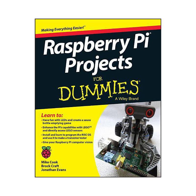 Raspberry Pi Projects for Dummies - by  Mike Cook & Jonathan Evans & Brock Craft (Paperback), 1 of 2