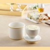 Butter Bell® Crock - Le Bistro French Café Ceramic Butter Keeper with Brushed Gold Trim, Limited Edition Butter Dish for Spreadable Butter - 3 of 4