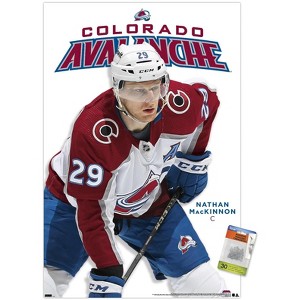 Trends International NHL Colorado Avalanche - Nathan MacKinnon Feature Series 23 Unframed Wall Poster Prints - 1 of 4