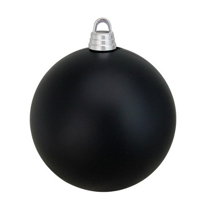 Northlight 12" Shatterproof Matte Christmas Ball Ornament - Black
