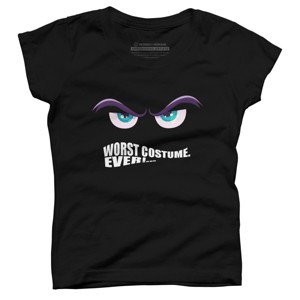 Girl's Design By Humans Worst Costume Ever (Halloween) By Editive T-Shirt - 1 of 3