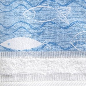 The Lakeside Collection Bluefin Bay Bathroom Collection - Valance - 1 of 2
