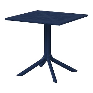 WestinTrends Playa 31.5" Square Plastic Outdoor Patio Dining Table for 4 - 1 of 4