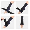 Unique Bargains Universal Adjustable Ankle Support Braces Breathable Achilles Tendon Support for Sports 1 Pair - 4 of 4