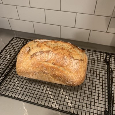 2pc Stoneware Bread Loaf Pan & Lid Cream/Clay - Hearth & Hand™ with Magnolia