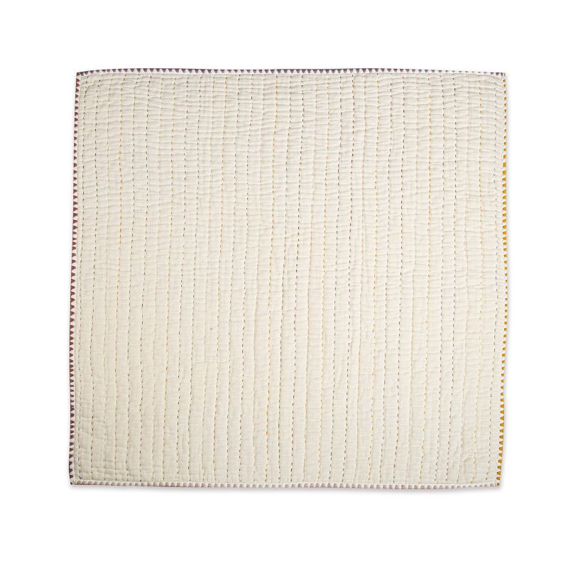 Crane Baby Quilted Baby Reversible Blanket - Kendi Natural, 4 of 11