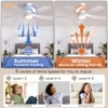Sofucor 52 Inch Smart Ceiling Fan with Lights and Remote Low Profile Ceiling Fan 5 Blade Noiseless Reversible DC Motor Fan Work with Alexa/Google/App - 4 of 4