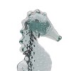 Beachcombers Glass Seahorse On Metal Stand Figurine - 2 of 3