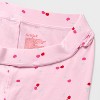 Girls' 2pk Adaptive Valentine's Day Capri Leggings - Cat & Jack™ Light Pink/Red - 3 of 3