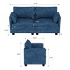 CAVINAS 74.27" Loveseat Sofa for Small Spaces,Mid Century Modern Sofa with Breathable Fabric,2-Seater Couch for Living Room - 4 of 4
