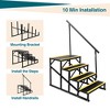 4/3 RV Step Stool with Handrail, Portable Pool Ladder with Non-Skid Tapes, Camper Steps for RV, Mobile Home Stairs Travel Trailers - 4 of 4