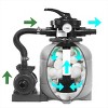 12" Sand Filter Above-Ground w/ Pool Pump 7-Way Valve Media Filter Included - 3 of 4