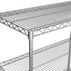 4 Tier Metal Storage Shelves, Storage Shelving Unit Organizer Wire Rack with 4 Wheels  200 Lbs Capacity Per Shelf for Laundry Restaurant Garage - 2 of 4