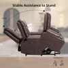 homfan Power Lift Recliner w/Heat & Massage - PU Electric Chair for Elderly, Adjustable Back/Legs - Heavy Duty - 4 of 4
