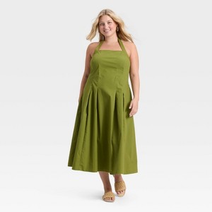 Women's Midi Halter Dress - A New Day™ - 1 of 3