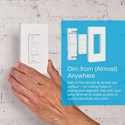 Lutron White Wireless Smart Lamp Dimmer with Voice Control