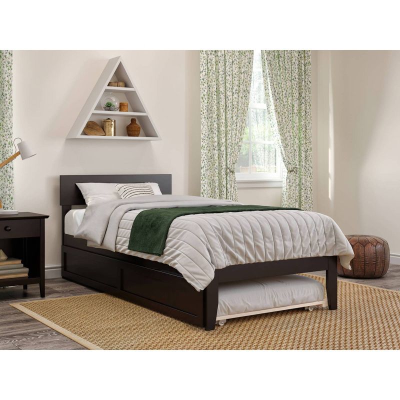 Twin XL Boston Bed with Twin XL Trundle Espresso - AFI, 3 of 9