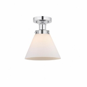 Cone - 1 Light Semi-Flush Mount In Industrial Style-9.75 Inches Tall and 7.75 Inches Wide - 1 of 1