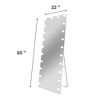 CIPACHO 56x18 Inch Full Length Mirror Unbreakable Tempered Glass Touch Control Distortion Free Anti Delivering - 2 of 4