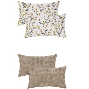 REGALWOVEN 4 Pcs Modern Soft Cozy Throw Pillow Covers for Home Decor 12" x 20" - 1 of 4