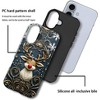 BONGEEK Case Compatible with iPhone 16,Scratch Resistant Hybrid 2-Layer Hard Shell Bright Phone Case,Christmas Snowflake Reindeer Lovely - 3 of 4