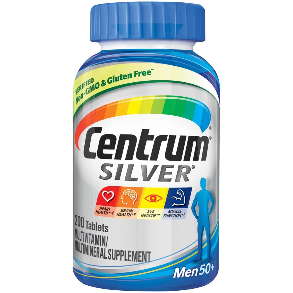 UPC 300054758705 product image for Centrum Silver Men 50+ Multivitamin Tablets - 200 Count | upcitemdb.com