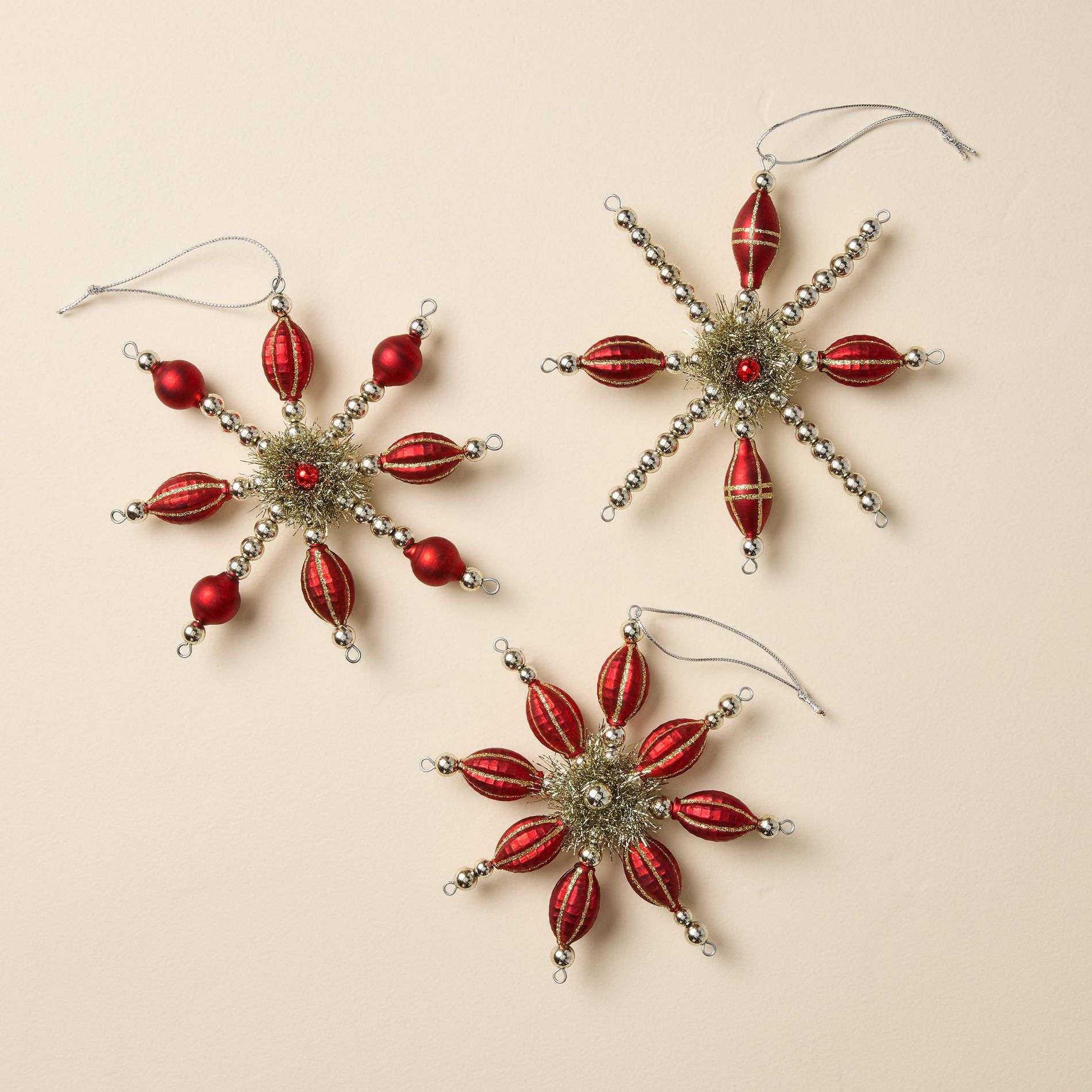 3pk Starburst Ornament Set - Hearth & Hand™ with Magnolia
