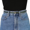 Allegra K Women's Skinny Embossed Faux Leather Alloy Pin Buckle Jeans Dresses Pants Belt - 4 of 4